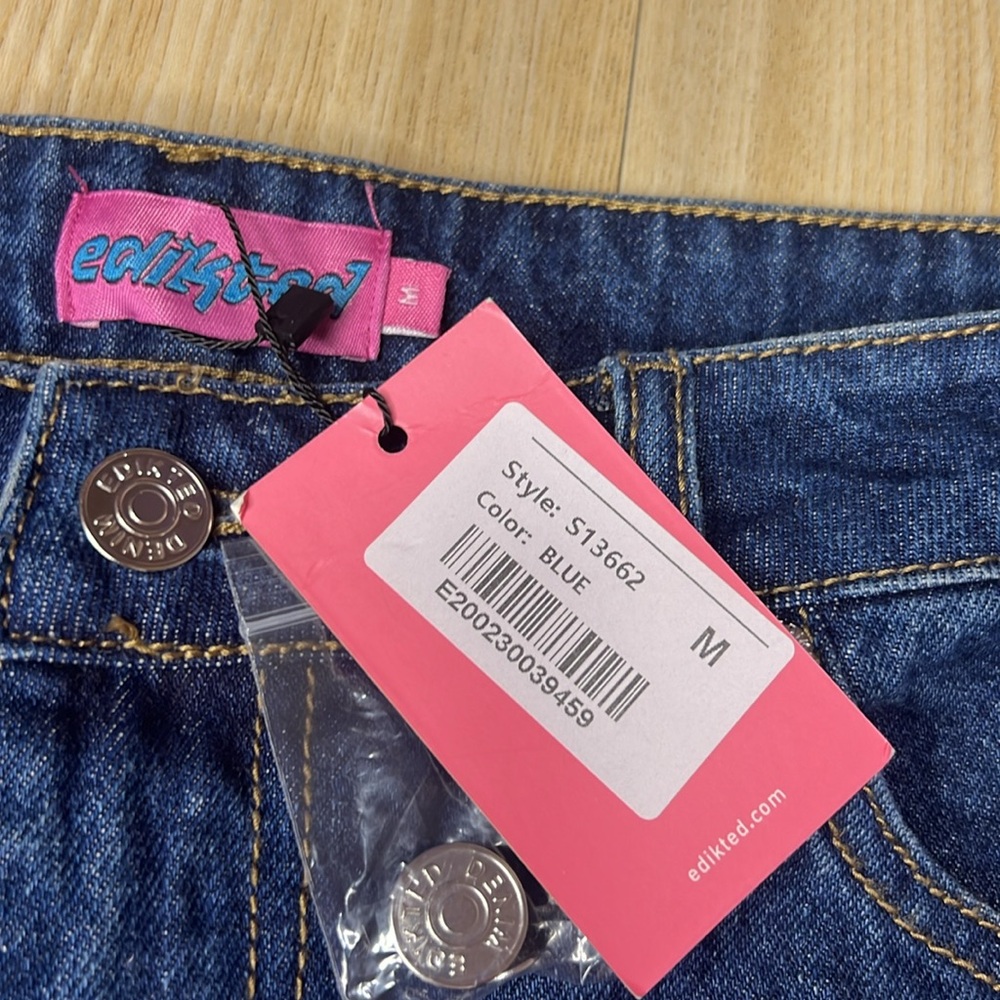 NWT Edikted Denim Skirt - Picture 2 of 2